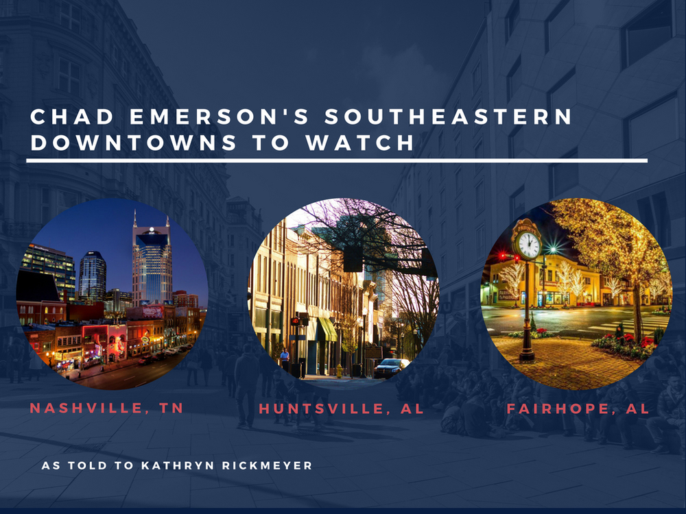 Chad Emerson's Southeastern Downtowns to Watch