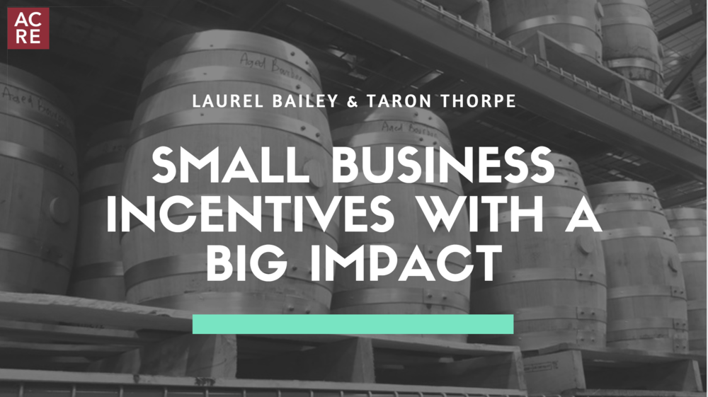 Small Business Incentives with a BIG Impact