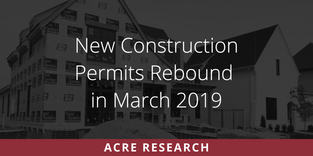 New Construction Permits Rebound in March