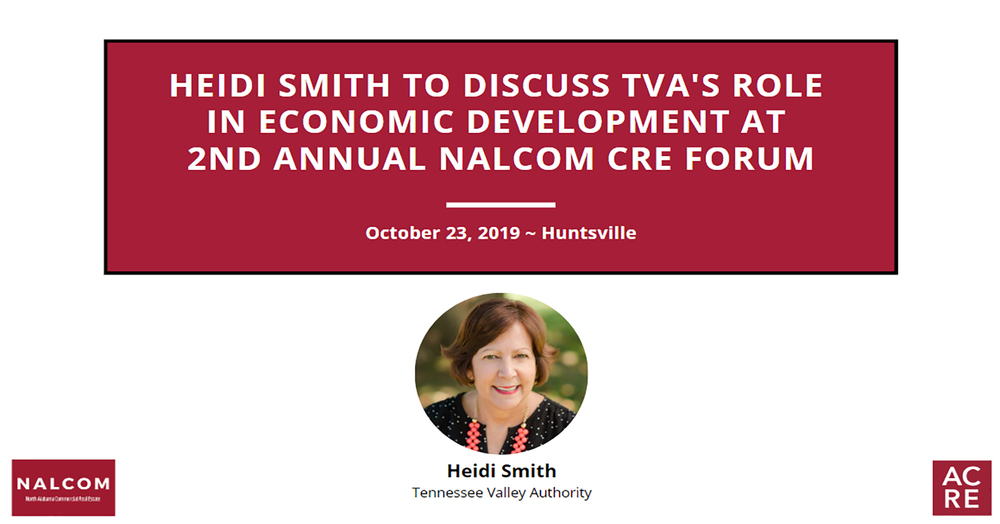 Heidi Smith to Discuss TVA's Role in Economic Development at 2nd Annual NALCOM CRE Forum