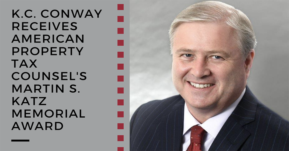 K.C. Conway Receives American Property Tax Counsel's Martin S. Katz Memorial Award