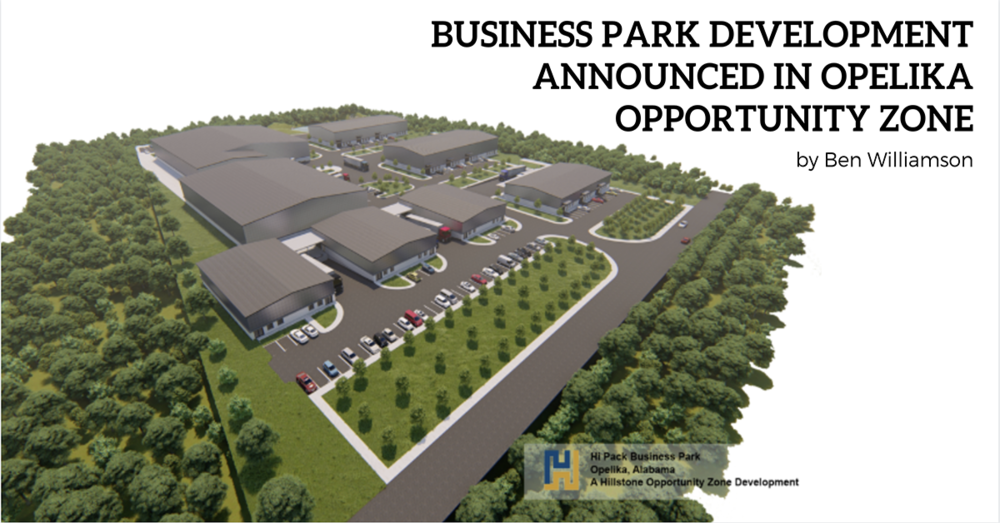 Business Park Development Announced in Opelika Opportunity Zone
