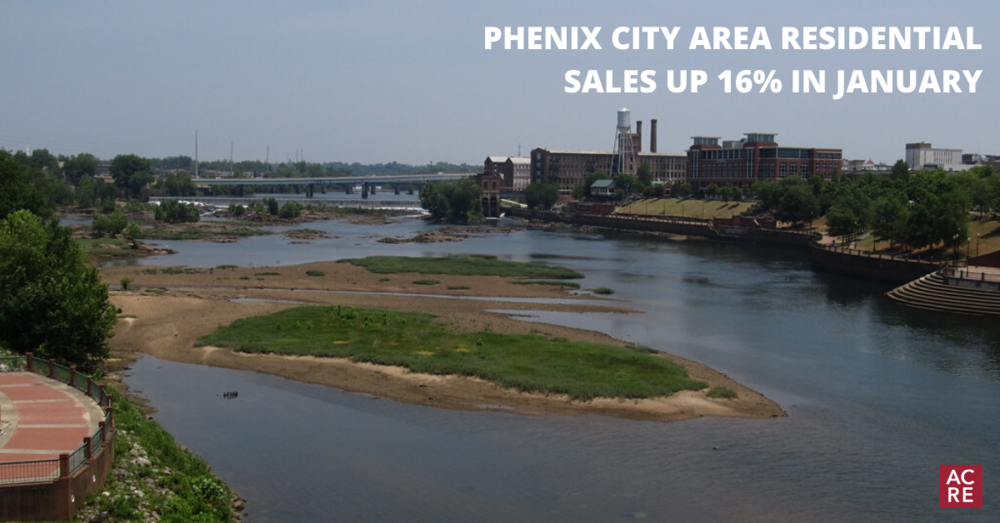 Phenix City Area Residential Sales up 16% in January