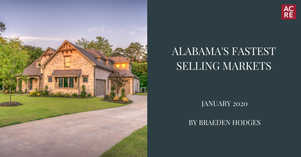 Alabama's Fastest Selling Markets in January 2020
