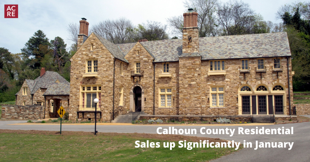 Calhoun County Residential Sales up Significantly in January