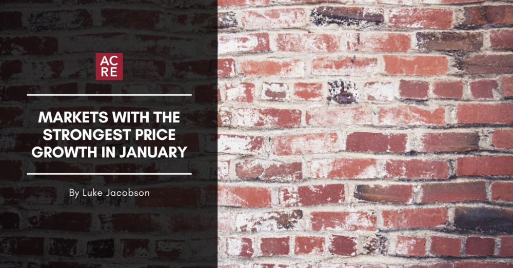 Markets With the Strongest Price Growth in January 2020