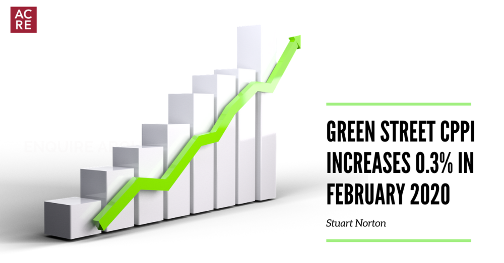 Green Street CPPI Increases 0.3% in February 2020