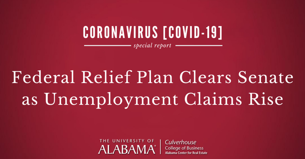 Federal Relief Plan Clears Senate as Unemployment Claims Rise
