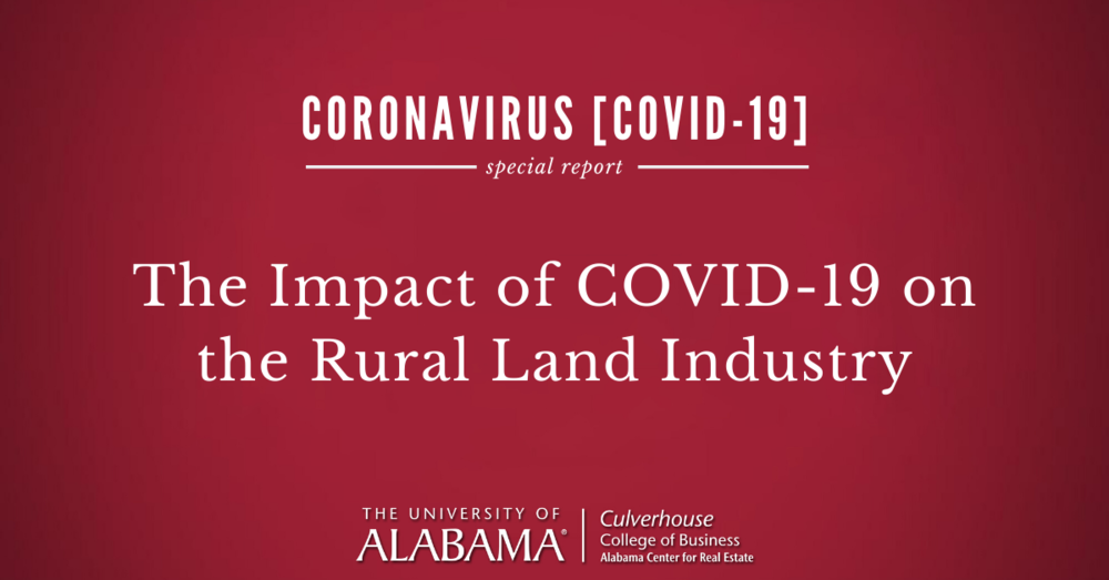 The impact of COVID-19 on the rural land industry
