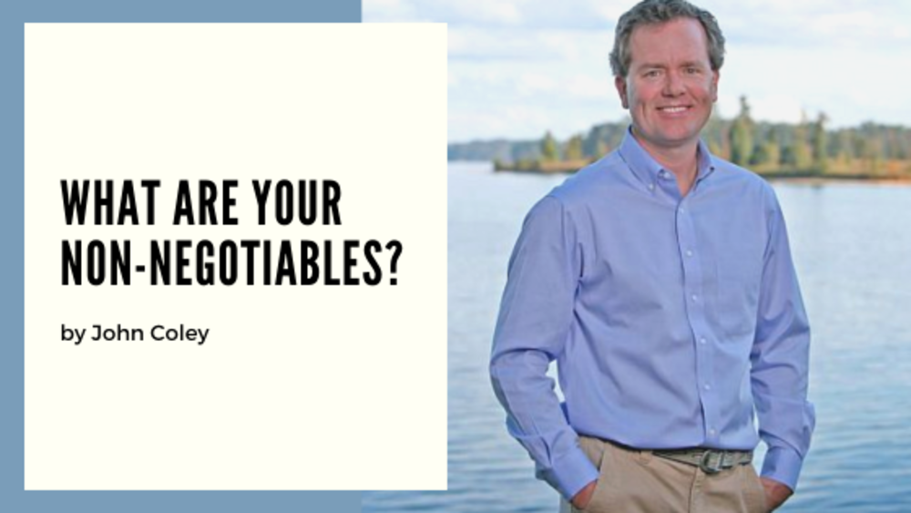 What are your Non-Negotiables?