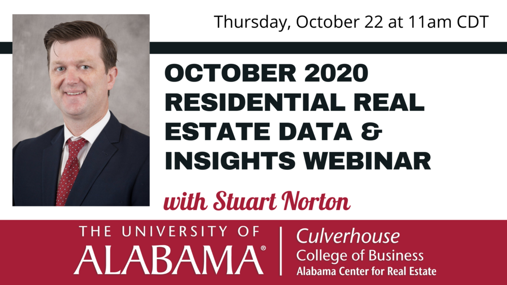 October 2020 Residential Real Estate Webinar